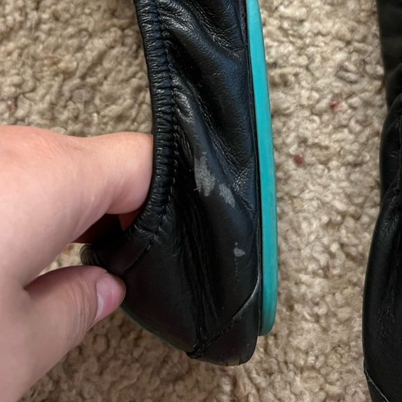 Tieks Matte Black Flats Size 9 - Picture 4 of 6